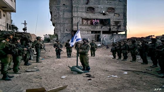 This handout picture released by the Israeli army on May 13, 2024 shows Israeli soldiers who are operating in the Gaza Strip, attending a ceremony as part of the national Memorial Day for fallen soldiers of Israel's wars and victims of attacks, amid the ongoing conflict between Israel and the Palestinian militant group Hamas. (Photo by Israeli Army / AFP) / === RESTRICTED TO EDITORIAL USE - MANDATORY CREDIT "AFP PHOTO / Handout / Israeli Army' - NO MARKETING NO ADVERTISING CAMPAIGNS - DISTRIBUTED AS A SERVICE TO CLIENTS ==