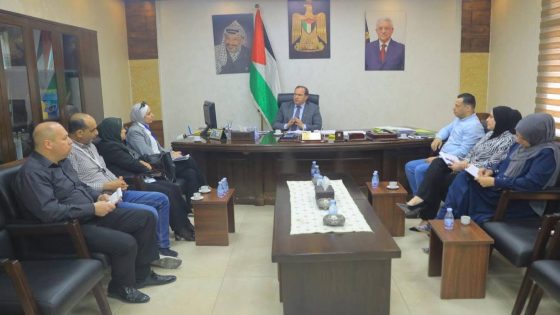 كميل يطلع وفدا من الإعانة الإسلامية على أوضاع محافظة طولكرم