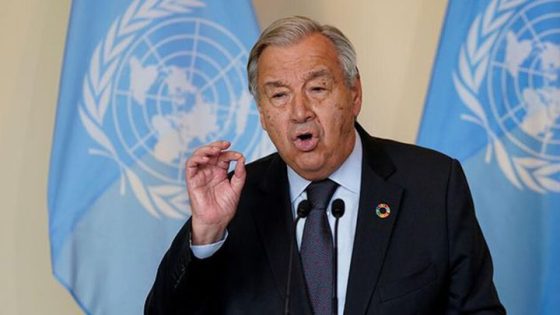 غوتيريش: السلام في فلسطين يجب أن يقوم على أساس حل الدولتين