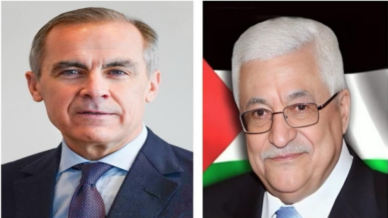 خلال اتصاله بالرئيس: رئيس الوزراء الكندي يعلن أن بلاده ستعترف بدولة فلسطين في أيلول المقبل