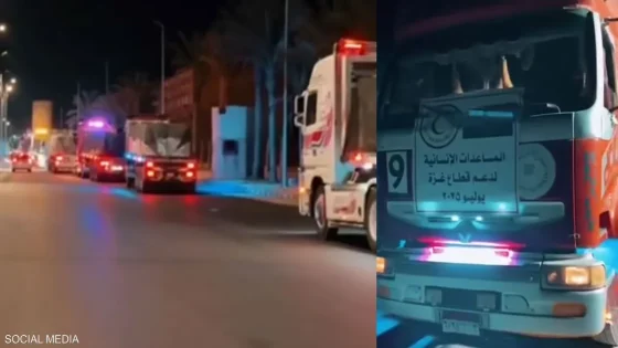مساعدات من مصر إلى غزة