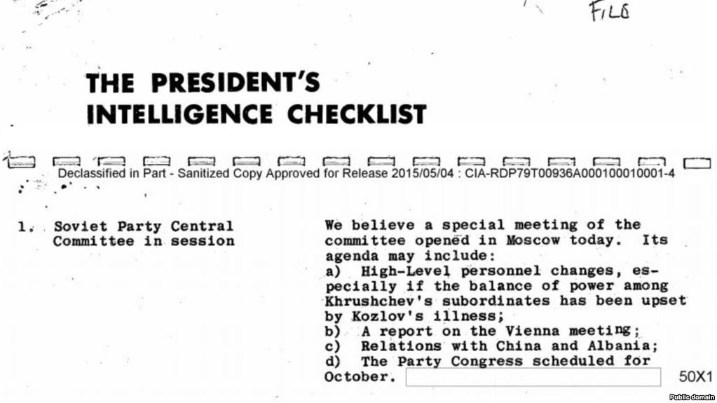 ماذا احتوى أول تقرير قدمته الـ CIA لرئيس أميركي