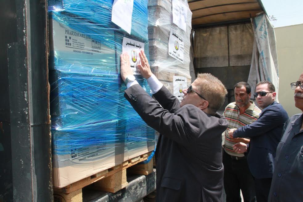 وزارة الصحة تسير شحنة أدوية لقطاع غزة