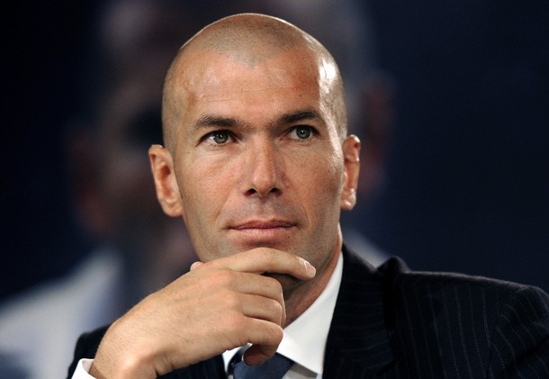 Former Real Madrid's football player French Zinedine Zidane attends the presentation a book entitled "Zidane, the elegance of simple hero'' at Santiago Bernabeu stadium on June 3, 2011 in Madrid. AFP PHOTO / JAVIER SORIANO (Photo credit should read JAVIER SORIANO/AFP/Getty Images)
