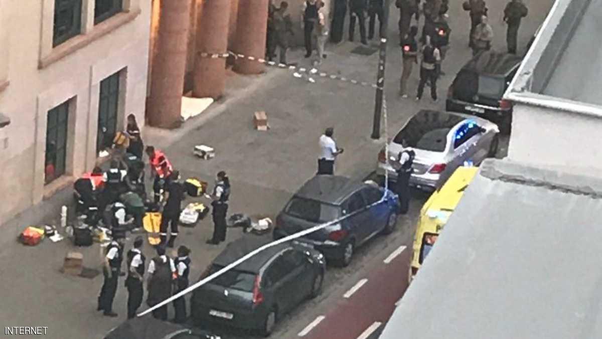طعن جنديين في بروكسل ومقتل المهاجم