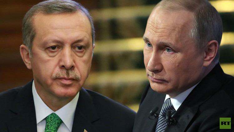 أردوغان يعتذر لبوتين على مقتل الطيار الروسي في أجواء سوريا