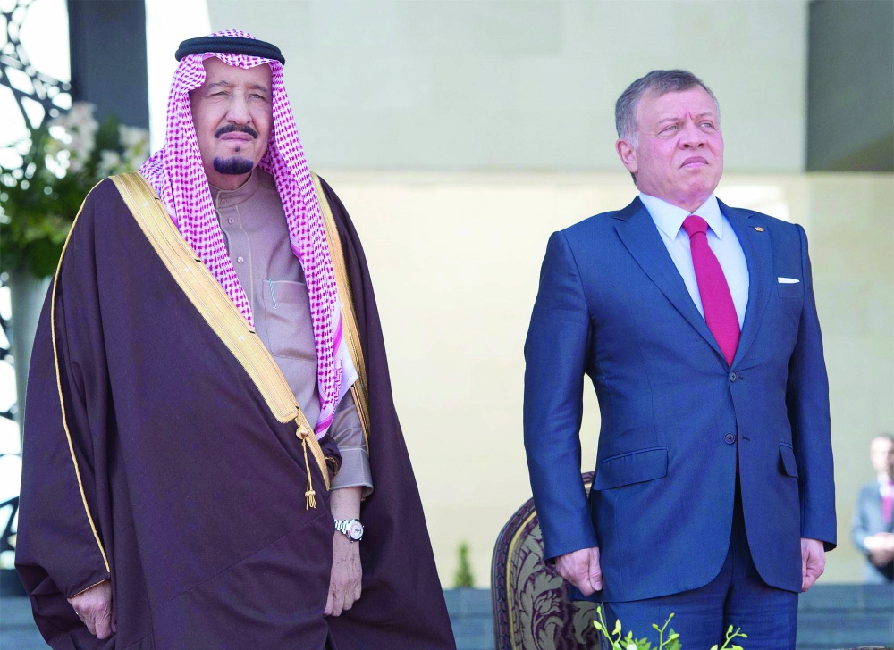 العاهلان السعودي والأردني يبحثان التطورات المتعلقة بالقدس