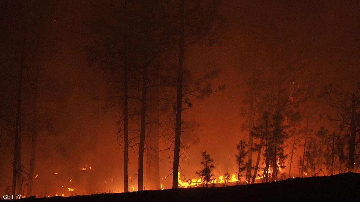 BLACK FOREST, CO - JUNE 13: A fire that's been burning since Tuesday continues to consume acreage near Colorado Springs June 13, 2013 in Black Forest, Colorado. The fire is the most destructive in Colorado history, having consumed more than 15,000 acres as of this morning while destroying 360 homes. No injuries have been reported. (Photo by Tom Cooper/Getty Images)