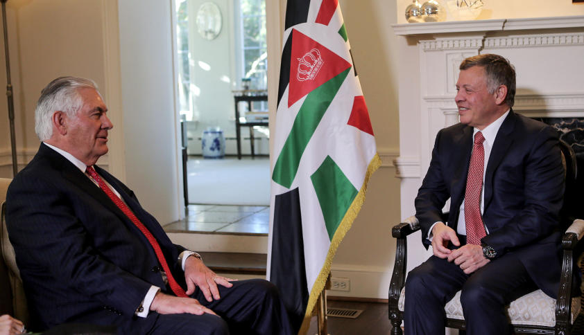 عاهل الأردن يبحث في الولايات المتحدة العلاقات الاقتصادية والعسكرية