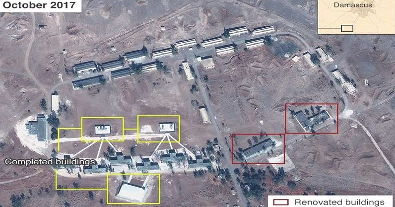 طائرات اسرائيلية تقصف “القاعدة الايرانية” التي يتم بناؤها قرب العاصمة دمشق