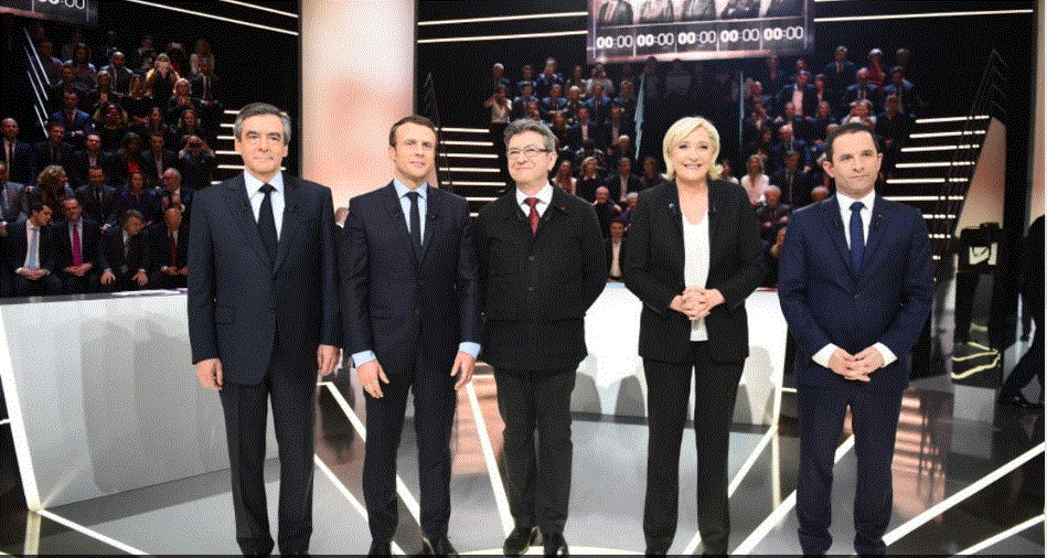 مناظرة “حامية” بين المرشحين لرئاسة فرنسا