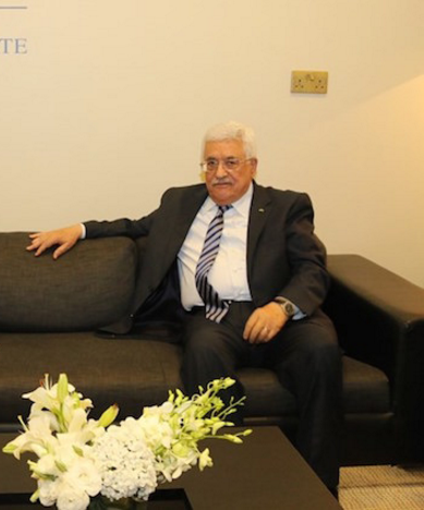 الرئيس محمود عباس يستقبل رئيس مجلس النواب العراقي