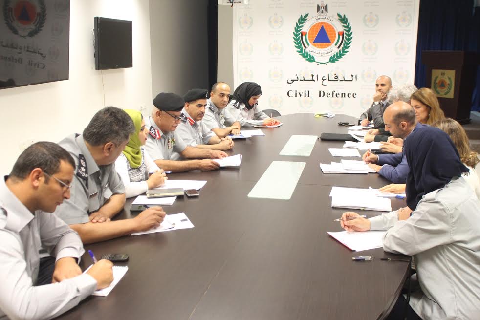 الدفاع المدني الفلسطيني يستقبل وفداً من الحماية المدنية الإيطالية ويوقع إتفاقية تعاون