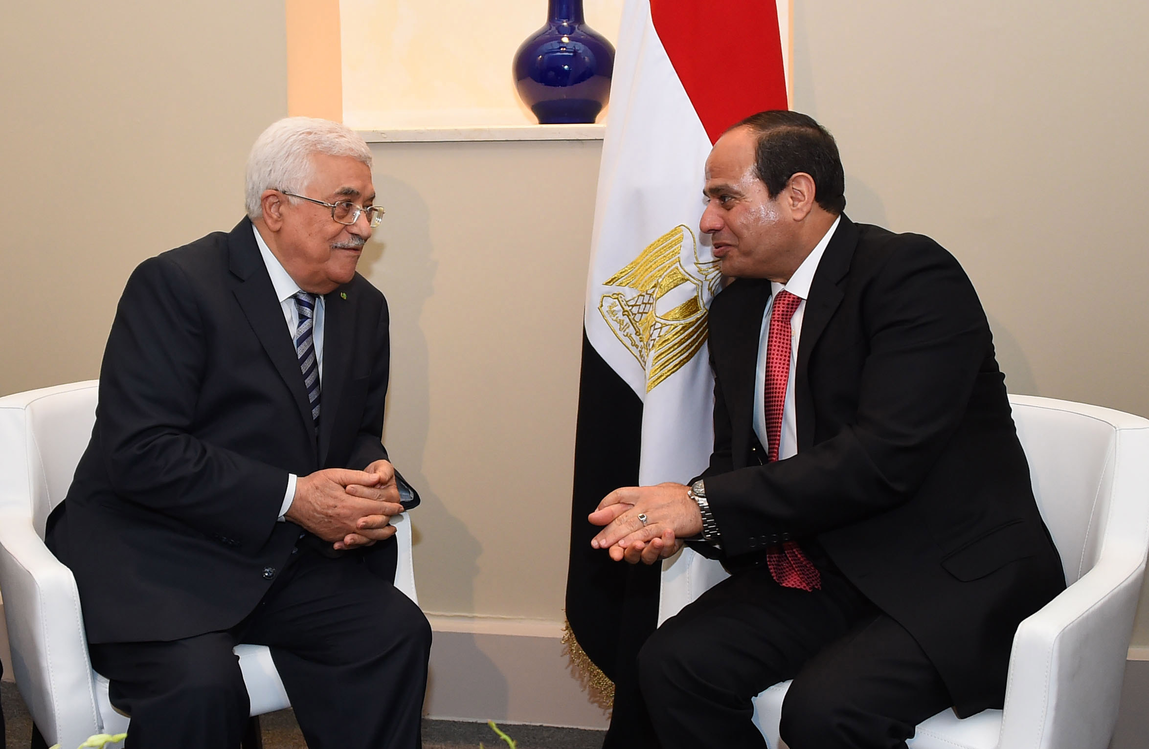 الرئيس محمود عباس يلتقي الرئيس المصري غداً الاثنين في القاهرة