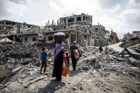 تقرير اقتصادي: صرف 46% لإعادة اعمار قطاع غزة بعد عدوان 2014