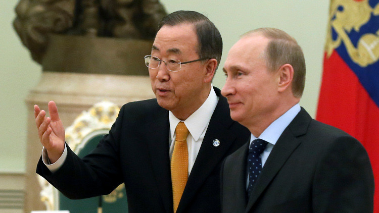 موسكو: بوتين يبحث أزمة سوريا مع بان كي مون