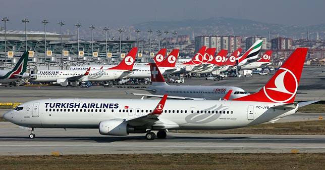 الخطوط التركية تتوقع تراجعا 60% في أعداد الركاب