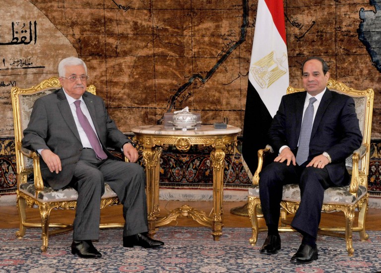 الرئيس يجتمع مع نظيره المصري