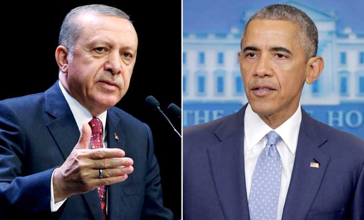 أوباما لأردوغان: أمريكا ستساعد تركيا في ضمان تقديم المسؤولين عن الانقلاب للعدالة