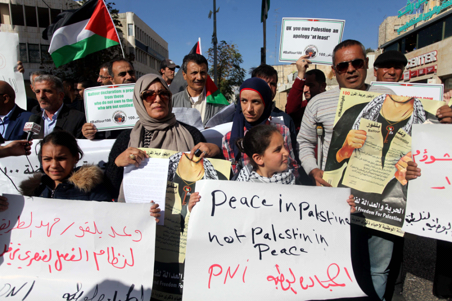 مسيرات غاضبة وفعاليات داخل فلسطين وخارجها تنديدا بمئوية وعد بلفور