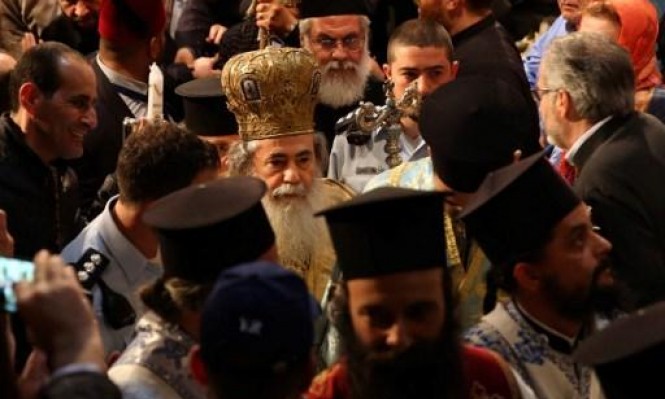 تظاهرة في القدس ضد بيع وتسريب أملاك الكنيسة الأرثوذكسية