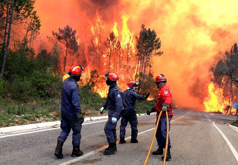 ارتفاع حصيلة ضحايا حريق الغابات في البرتغال إلى 39