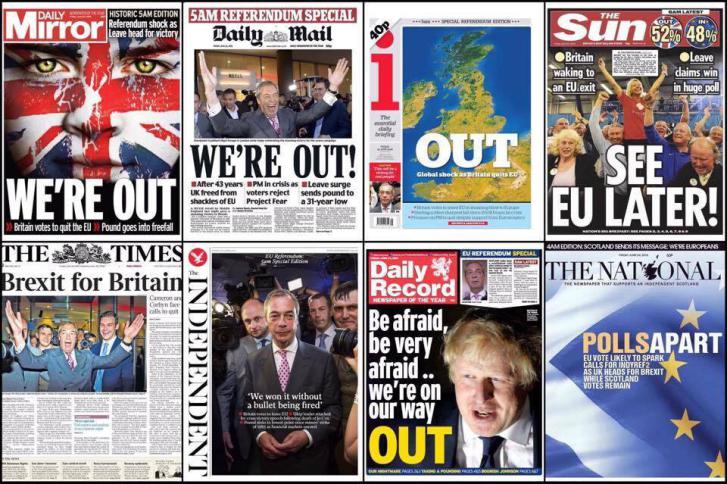 كيف تناولت الصحف البريطانية الانفصال عن الاتحاد الأوروبي؟