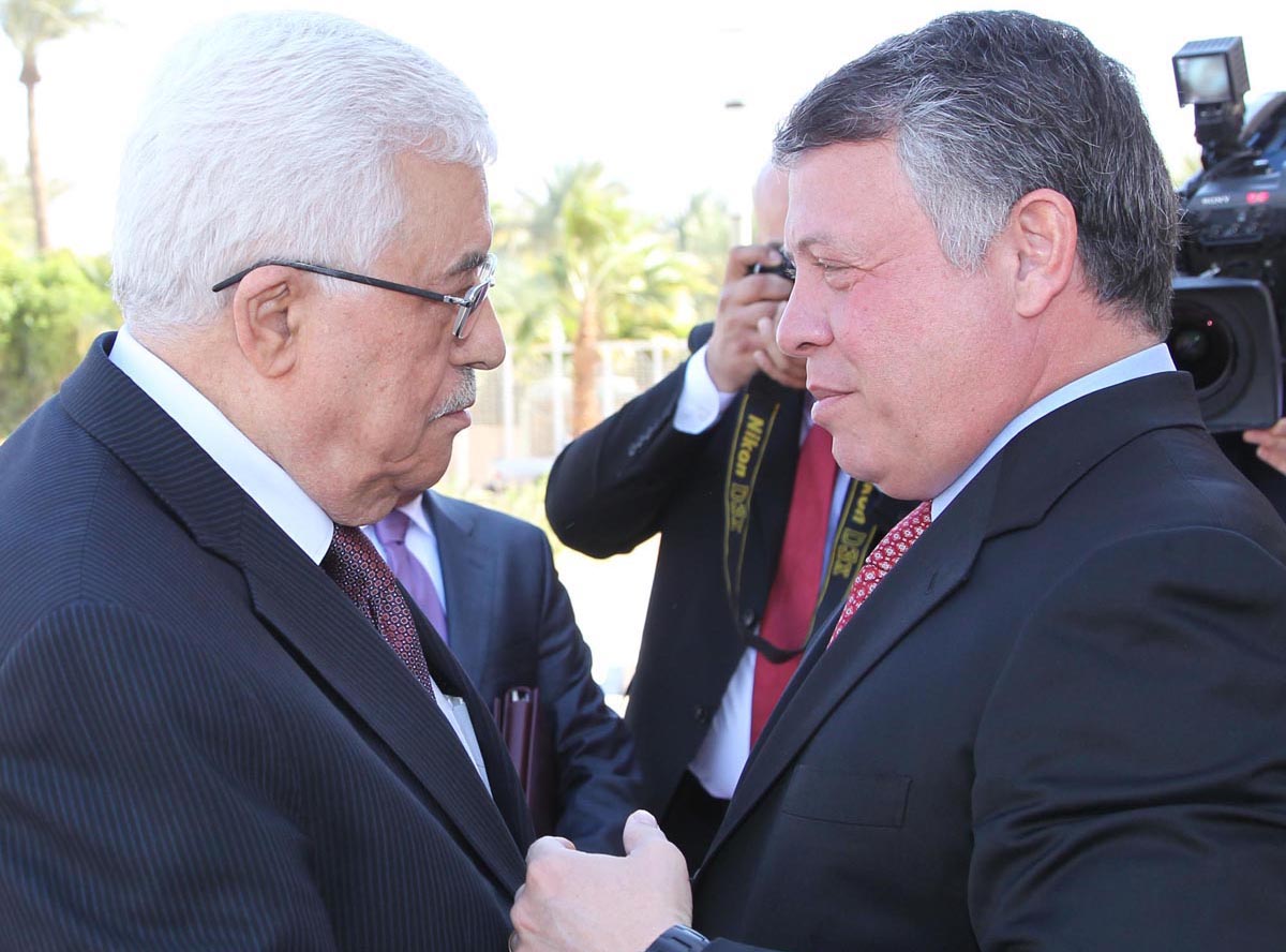 الرئيس محمود عباس والملك عبد الله الأردن