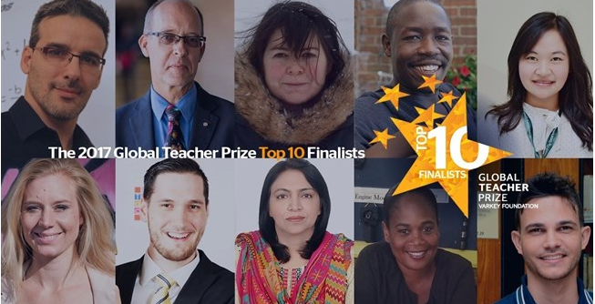 10 معلمين يتأهلون لجائزة افضل معلم في العالم