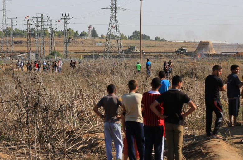 إصابات خلال قمع الاحتلال مسيرة سلمية شرق قطاع غزة